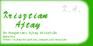 krisztian ajtay business card
